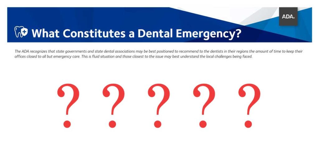 ADA Dental Emergency Cover Blog Post